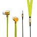 Produktbild MyVibe Premium Kopfhörer im Schnürsenkel Design in Ear Kopfhörer mit Mikrofon 3,5mm Klinke für Apple IOS, Android usw. In Neon-Gelb