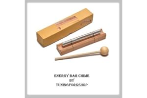 Tuningforkshop Sound Healing Energy Bar Chime Root Chakra Tone C with Wood Mallet