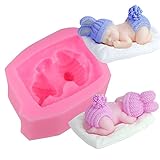 3D Schlafendes Baby Form Silikon Form Kuchen Backen Dekorations Werkzeuge. Geschmacksneutral, ungiftig, staubdicht, langlebig, pflegeleicht.