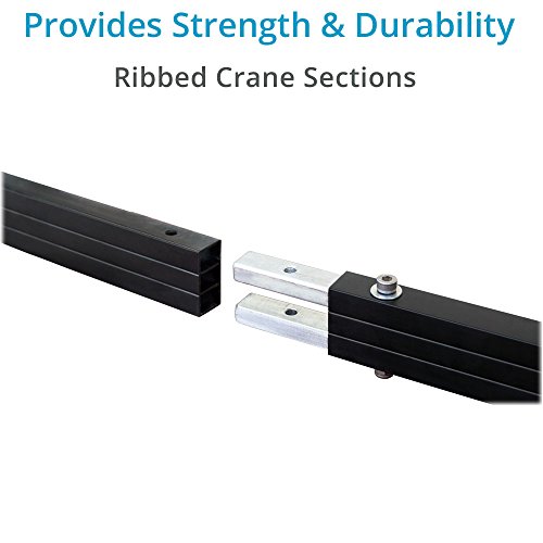 PROAIM 18ft Jib Boom Crane, Jr. Pan Tilt Head, Tripod Stand & 12V Power Pack (P-18-JS-JR) for DSLR Video cameras up to 7.5kg/16.5lbs + Carrying Bag