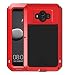 Produktbild LOVE MEI Huawei Mate 10 Wasserdichter hülle, Shockproof Aluminium Metall Schutzhülle Fall Abdeckung Schalen Mit gehärtetem Gorilla Glas für Huawei Mate10 (rot)