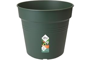 Elho Green Basics Orchidea 17 – doniczka do uprawy i zbiorów – Ø 17,0 x wys. 15,8 cm – zielona/liście