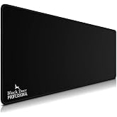 Black Deer Oyuncu Mouse Pad, Fare Altlığı, Kenar Dikişli, Kaymaz Taban, Ofis Tipi, P&uuml;r&uuml;zs&uuml;z Y&uuml;zey, &Ccedil;alışma Masası Altlığı (90