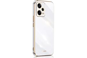 SEAHAI Funda para Xiaomi Redmi Note 12 5G / Poco X5 5G, Galvanoplastia de Diseño de Phnom Penh Elegante Delgada a Prueba de Golpes TPU de Goma Suave Carcasa de Silicona Colorida, Blanco