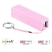 Produktbild reVolt Powerbank-Powerpack: Powerbank für iPhone, Handy & USB-Geräte, rosa, 2.200 mAh (Powerbank Anhänger)