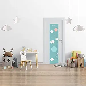 Life N Colors Cute Height Chart DIY Wall Sticker for Kids Room, Self-Adhesive Wallpaper, Easy to Apply and Beautiful, 68 Inches Height