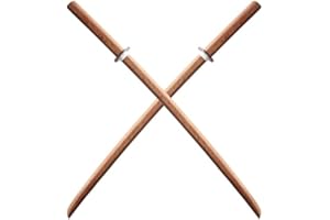 Repliksword Lot 2 Bokkens Kendo Haute Qualité Epee en Bois Entrainement Haut de Gamme Red Oak Wood Arts Martiaux Sabre en Bois Katana