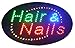 Produktbild CHENXI Ovale Nägel & Spa Hair & Nägel Beauty Business Store Neon Signs 48 x 25 cm innen blinkende LEDs Beauty Display Schild 48 X 25 CM Hair&nails
