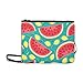 Produktbild EIJODNL Blaue Wassermelone hat Samen und Fadenmuster Benutzerdefinierte hochwertige Nylon Slim Clutch Bag Cross-Body Bag Umhängetasche