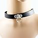 Produktbild Zehui sexy schwarz Patent Halsreif 1 "O Ring Fetisch Halsband Halskette