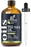 ArtNaturals Tea Tree Essential Oil - 4 oz Pure and Natural Premium Melaleuca Therapeutic Grade