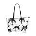 Produktbild Plsdx Hund Welpe Tier Mode Große Leder Tragbare Top Griff Hand Totes Taschen Kausalen Handtaschen Mit Reißverschluss Schulter Shopping Geldbörse Gepäck Organizer Für Dame Mädchen Frauen