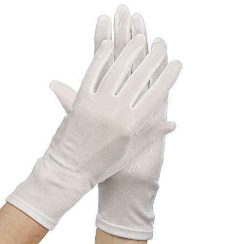 Membrane Feuchtigkeitsspendende Handschuhe für Erwachsene aus weißer Seide Ekzem-Handpflege - 5