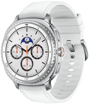 Samsung Galaxy Watch8 Classic (White, BT, 46mm) Smartwatch Galaxy AI, Design Resistente agli Urti, Ghiera Girevole, Processore 3nm, Monitoraggio Attività Fisica e Sonno, One UI 8 [Versione Italiana]