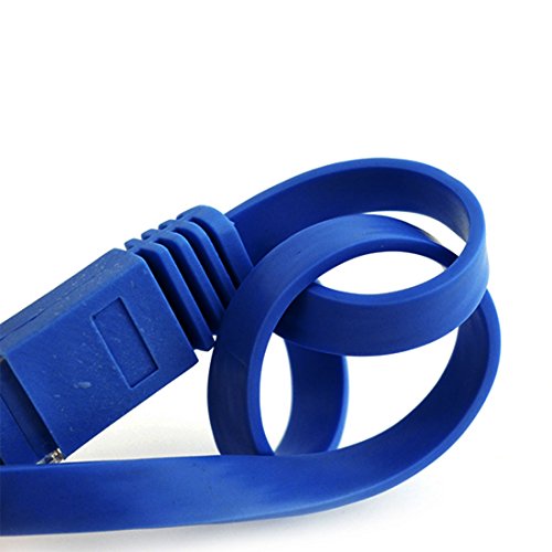 0,3m – 1 Stück 1000 Mbit/s Gigabit Lan | Flach | Slim | Patchkabel | Verlegekabel Multi Kabel Flach Cat6 RJ45 Snagless Netzwerk Ethernet-Patchkabel Everlasting & höchst zuverlässig Cat6-Ethernet-Kabel unterstützt bis zu 550 MHz und ist am besten für Fast Ethernet, Gigabit Ethernet und 11-Gigabit-Ethernet - 7