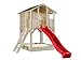 Produktbild Scheffer Outdoor-Toys Stelzenhaus Tobi XXL Premium, Podesthöhe 1,50 m - 9 x 9 cm Stützen , Rutsche wählen:rote Rutsche, Sicherheit wählen:4X Bodenanker