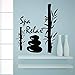 Produktbild lyclff Wandtattoos Spa Relax Bambus Aufkleber Vinyl Aufkleber SPA Beauty Salon Badezimmer  57 * 67cm