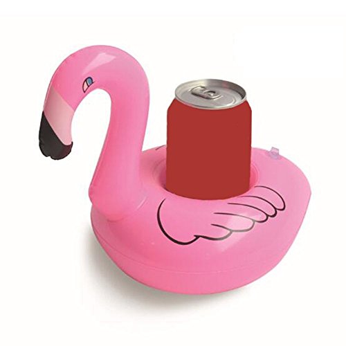 Flamingo zum Dosenhalten im Pool