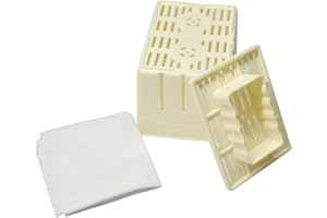 JAWSEU Tofu Moule en Plastique De Presse, Tofu Press-Maker Moule Bricolage Moule Plastique Maison Caillé de soja avec Fromage Tissu Cuisine Outil de Cuisson