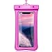 Produktbild Orville wasserdichte Handyhülle, 1PC Wasserfeste Handyhülle mit Trageschlaufe für iPhone X/XS / 8/7 / 6s / 6 Plus, Moto G6 bis 6", Fit für Schwimmen, Angeln, Surfen (Rose Red)