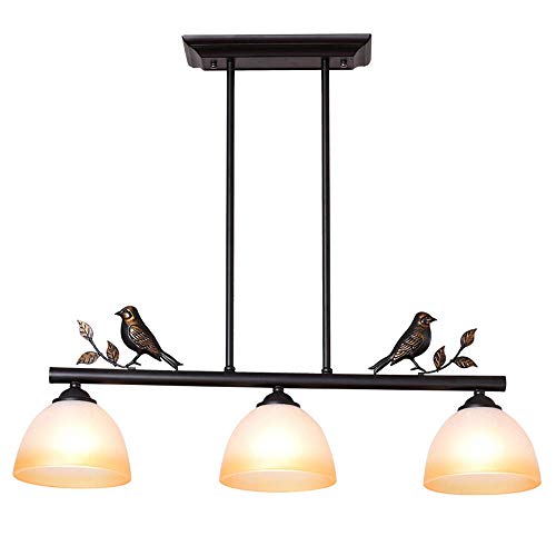 3 Leuchten blau Glas Esszimmer Hängelampe Fashion Küche Pendelleuchte