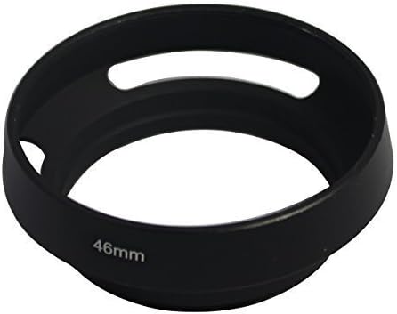 Leadasy 46mm Lens Hood Vented Metal Screw-in for Canon Nikon Olympus Sony Pentax