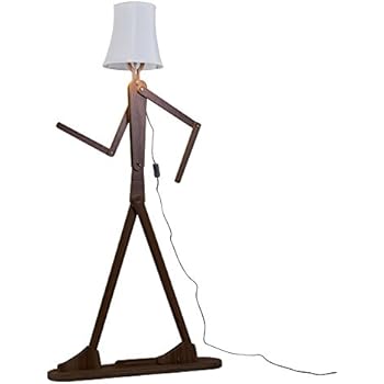 miaVILLA Stehleuchte Lighthouse - Leuchtturm Lampe - Stoffschirm - Weiß