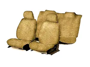 Vocado Car T3 Sweat Control Beige Premium Towel Seat Covers for Tata Indigo CS