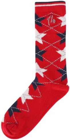 Red/Navy/White Luxe Maverick Socks by Argoz - Large