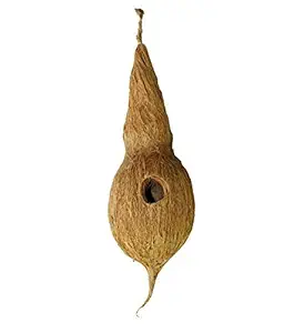 Natural Coconut Bird Nest for Small Birds (Large) -for Breeding Laying Eggs