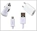Produktbild 3-in-1 Zubehörset for Samsung Galaxy W, Samsung Galaxy S II i9100, Samsung Galaxy Note, Samsung Galaxy Ace Plus, Samsung Galaxy Nexus, Samsung Tocco Lite 2 Galaxy S Plus I9001, Galaxy W, Galaxy Note, Galaxy Y, Galaxy R, Galaxy Ace, Galaxy Ace 2, Galaxy S3 & more - (1 x USB Netzteil Ladegerät, 1 x KFZ Ladekabel, 1 x USB Datenkabel)