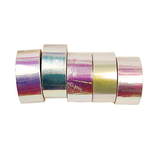 Shot--In 5 Colors Newest Broken Glass Foils Finger DIY Nail Art Stencil Decal Stickers