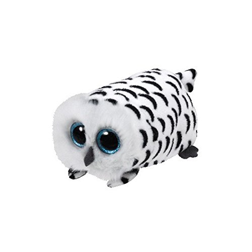 Preisvergleich Produktbild TY Glubschis - Nellie Schneeeule, Schwarz / Weiß - Teeny Tys - 10 cm