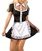 Produktbild 2-teiliges Sexy Damen Servierkleid Kostüm für spannende Spielchen Schwarz/Weiß S - XL Cottelli Collection Größe (L)arge