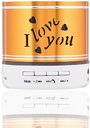 Jieyida Small Portable Rechargeable Bluetooth Speaker with 8G TF Card for Apple iPhone iPad Samsung S7 Edge Plus S7 S6 Edge S5 Note 5 4 3 2 HTC Nokia LG (Orange)