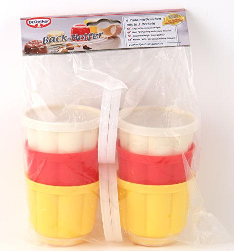 Dr. Oetker 1646 Puddingförmchen mit Deckeln 6x150ml - 3