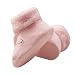 2 Pairs Stereo Girl Boy Baby Newborn Toddler Infant Anti Slip Skid Soft Sock Shoe 0-6 Months, Pink