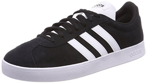 adidas Men's Vl Court 2.0 Skateboarding Shoes, Core Black FTWR White, 9.5 UK