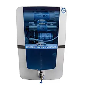 Aquatec Plus - Advance plus 12 ltr RO+UV+UF+TDS Water purifier for home (white blue) work up to 3000 tds