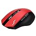Produktbild PC Maus Drahtlose Maus Wiederaufladbare Drahtlose 2400 DPI Gaming Maus 2,4G Batterie Gamer 6 Tasten Mäuse Pro Laptop Maus (Rot)