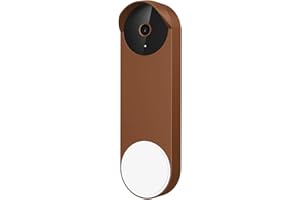 honecumi Funda de silicona para timbre de Google Nest (funciona con batería), funda de silicona para protección contra la lluvia, compatible con Google Nest Doorbell (versión de batería) accesorios