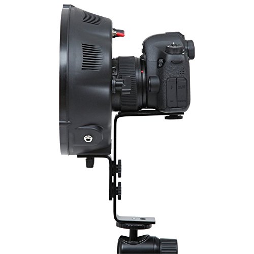 fomito portable LED lumi  re flash annulaire Macro DVR-6500  K 240  DF 3200  K pour Canon Nikon Sony Pentax DSLR   Bo  te de MV Batterie de rechange AD1  Adaptateur pour Sony NP-F750  piles AA