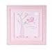 Set of Two Designs Handcrafted Pink Framed Pictures for Baby Girl Nursery Decoration