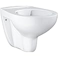 GROHE BAU 39427000 Wall-Mounted Washdown Toilet Rimless 3/6 L for Flush-Mounted Cistern Round Alpine White