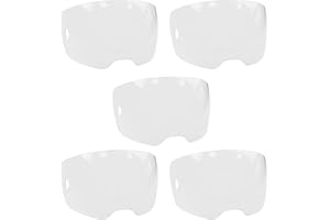 AQBB Lot de 5 lentilles transparentes 0700000802, compatibles avec casque de soudage ESAB 0700000800 Sentinel A50, lentille de visualisation 10 x 6 cm, lentille extérieure en polycarbonate transparent (5)
