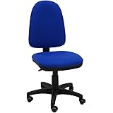 La Silla de Claudia - Silla giratoria de Escritorio Torino para oficinas y hogares ergonómica con Ruedas de parquet (Blue)