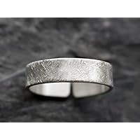 gebürsteter Ring aus 925 Sterling Silber 5mm breit Geschenk