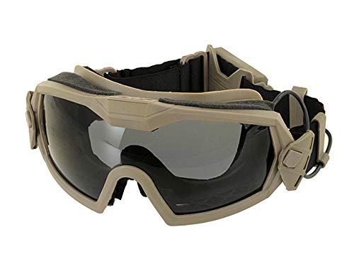 Preisvergleich Produktbild Airsoft Taktische Schutzbrille mit Ventilator, DE Tan