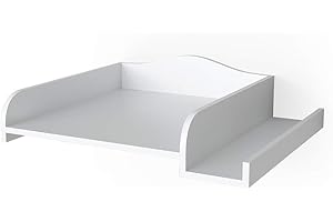 Vicco Wickelaufsatz, Weiß, 83 x 72 cm auf Waschmaschine