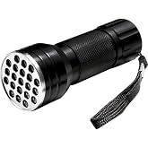 Monte Lua Uv Fener 21 LED Para Kontrol Ultraviyole Fener (Mor Işık)